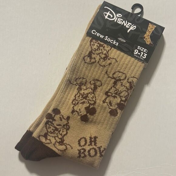 Disney‎ Mickey Mouse Crew Socks 9-13 - Picture 1 of 4